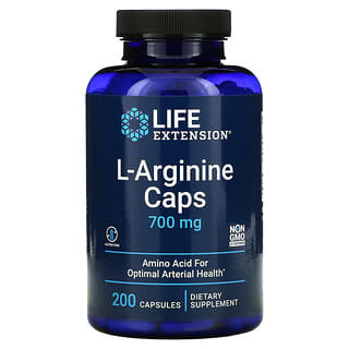 Life Extension, L-аргинин, 700 мг, 200 капсул