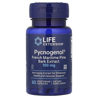 Life Extension, Pycnogenol®, French Maritime Pine Bark Extract, 100 mg, 60 Vegetarian Capsules