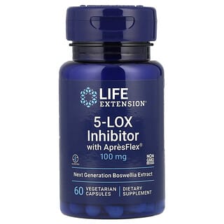 Life Extension, 含 ApresFlex 的 5-LOX 控制劑，100 毫克，60 粒素食膠囊