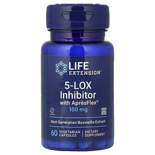 Life Extension, 5-LOX Inhibitor with ApresFlex®, 100 mg, 60 Vegetarian Capsules