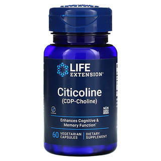 Life Extension, Citicoline (CDP-Choline), 60 Vegetarian Capsules