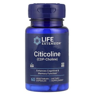 Life Extension, Citicolina (CDP-colina), 60 cápsulas vegetales