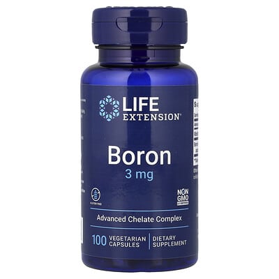 Life Extension, Boron, 3 mg, 100 Vegetarian Capsules