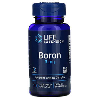 Life Extension, Boro, 3 mg, 100 cápsulas vegetales