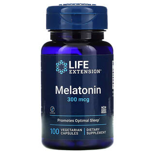 Life Extension‏, Melatonin, 300 mcg, 100 Vegetarian Capsules