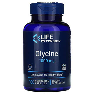 Life Extension, Glicina, 1.000 mg, 100 Cápsulas Vegetarianas