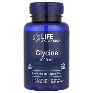 Life Extension, Glycine, 1,000 mg, 100 Vegetarian Capsules