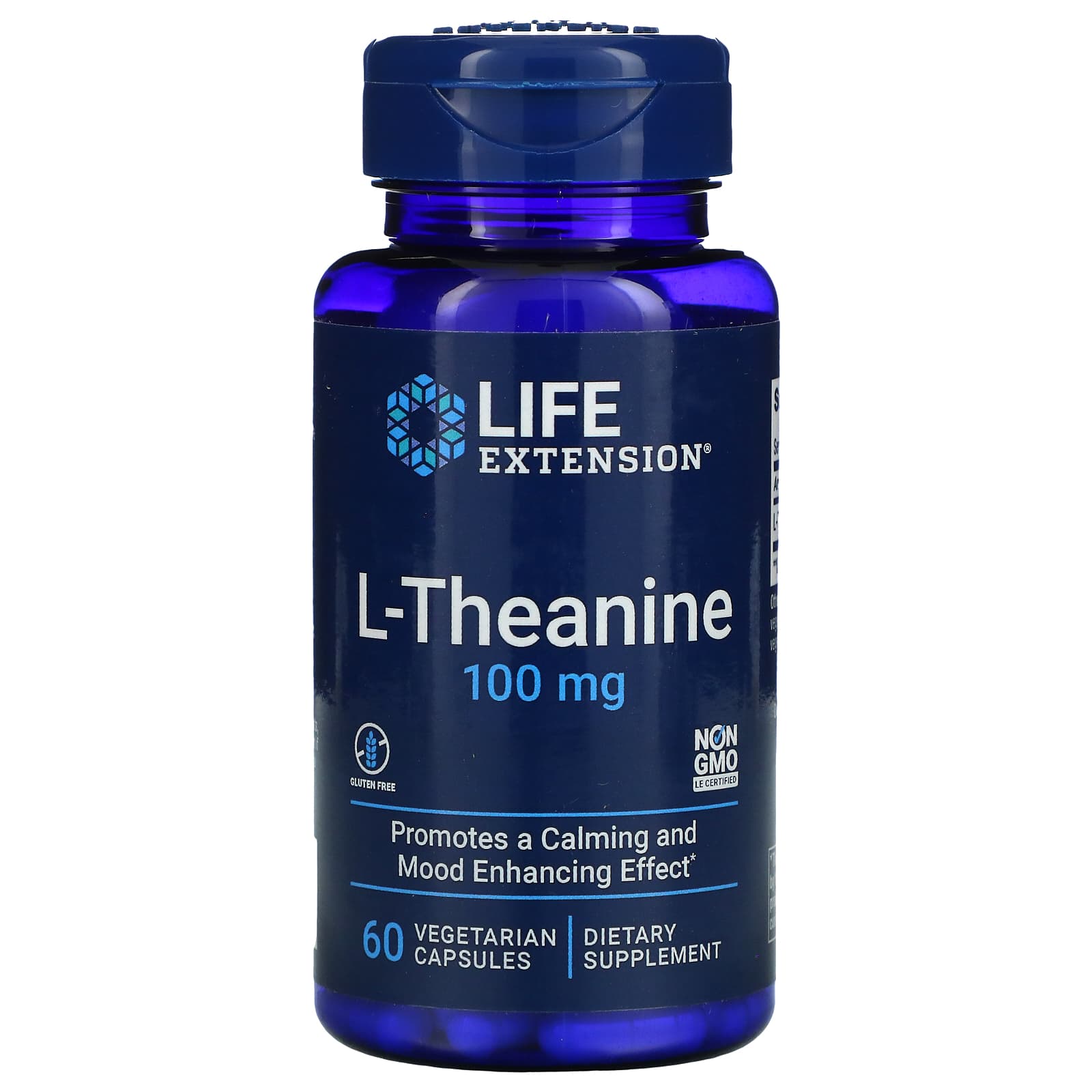 Life Extension, LTheanine, 100 mg, 60 Vegetarian Capsules