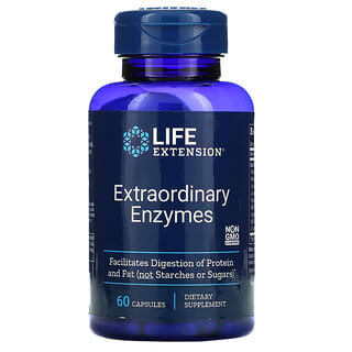 Life Extension, إنزيمات  رائعة، 60 كبسولة