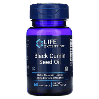 Life Extension, Масло семян черного тмина, 60 мягких таблеток