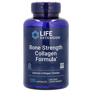 Life Extension, Fórmula de colágeno para fortalecer los huesos, 120 cápsulas