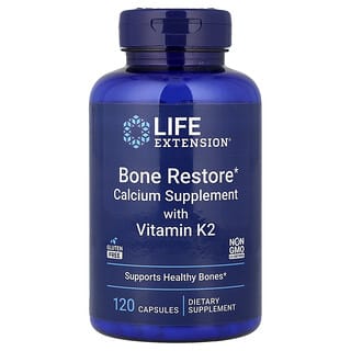 Life Extension, восстановление костей с витамином К2, 120 капсул