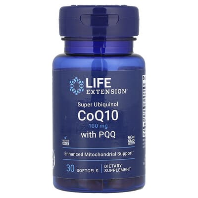 Life Extension, with PQQ Super Ubiquinol CoQ10, 100 mg, 30 Softgels