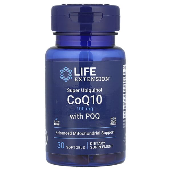 Life Extension, 含 PQQ 超級泛醇輔酶 Q10，100 毫克，30 粒軟膠囊