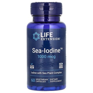 Life Extension, Sea-Iodine, 1000 мкг, 60 вегетарианских капсул