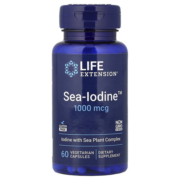 Life Extension, Sea-Iodine™, 1,000mcg, 베지 캡슐 60정