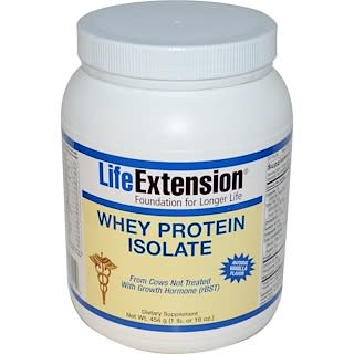 Life Extension, Whey Protein Isolate, Natural Vanilla Flavor, 16 oz (454 g)