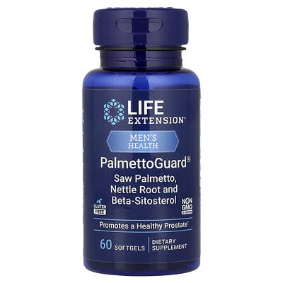 Life Extension, Men's Health, PalmettoGuard®, Saw Palmetto, Nettle Root and Beta-Sitosterol, 60 Softgels