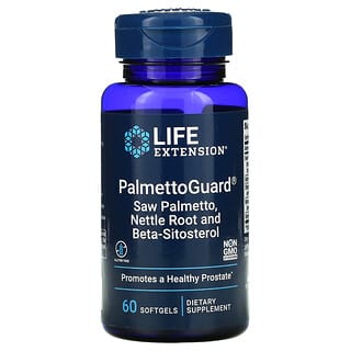 Life Extension, PalmettoGuard Saw Palmetto / raíz de ortiga con beta-sitosterol, 60 cápsulas blandas