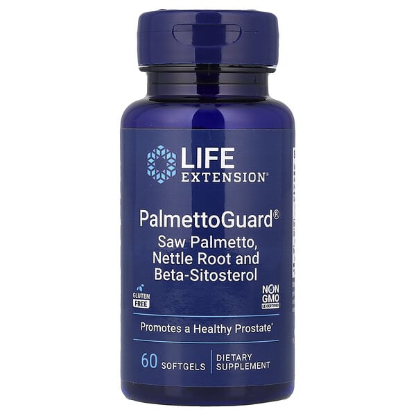 PalmettoGuard®, Saw Palmetto, Nettle Root and Beta-Sitosterol, 60 Softgels