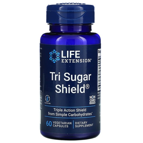 Life Extension, Tri Sugar Shield, 60 Vegetarian Capsules