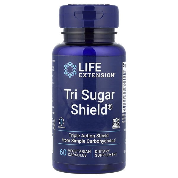 Life Extension, Tri Sugar Shield®, 60 Vegetarian Capsules — product photo 1