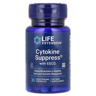Life Extension, Cytokine Suppress con EGCG, 30 cápsulas vegetales