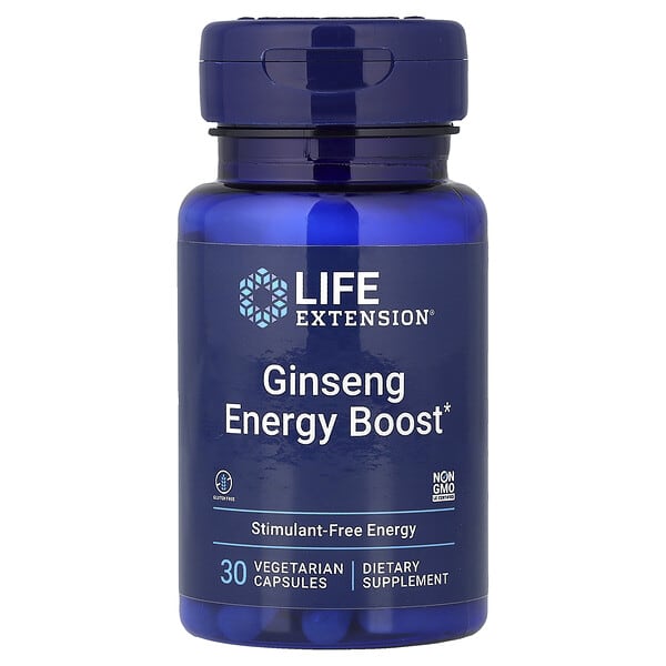 Life Extension, 인삼 에너지 강화, 베지 캡슐 30정(캡슐 1정당 200mg)