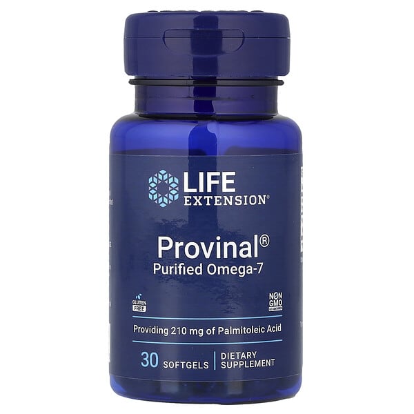 Life Extension, Provinal 정제 오메가7, 소프트젤 30정(소프트젤 1정당 420mg)