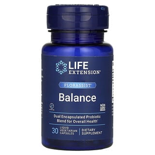 Life Extension, FLORASSIST, Balance, 30 вегетарианских капсул с жидкостью