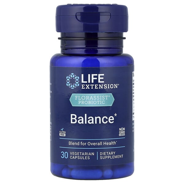 Life Extension, FLORASSIST® 益生菌，Balance，30 粒素食膠囊