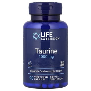 Life Extension, Таурин, 1000 мг, 90 вегетарианских капсул