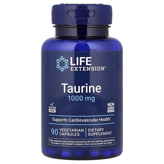 Life Extension, Taurine, 1,000 mg, 90 Vegetarian Capsules