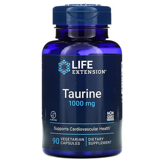 Life Extension, Taurina, 1000 mg, 90 cápsulas vegetales