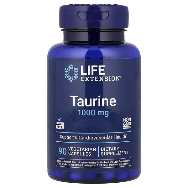 Life Extension, Taurine, 1,000 mg, 90 Vegetarian Capsules — product photo 1
