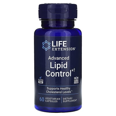 Life Extension, Advanced Lipid Control, 60 Vegetarian Capsules (500 mg per capsule)