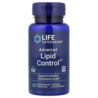 Life Extension, Control de lípidos avanzado, 60 cápsulas vegetales (500 mg por cápsula)
