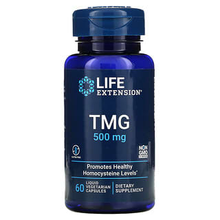 Life Extension, TMG, 500 mg, 60 Liquid Vegetarian Capsules
