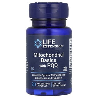 Life Extension, Mitochondrial Basics с PQQ, 30 вегетарианских капсул