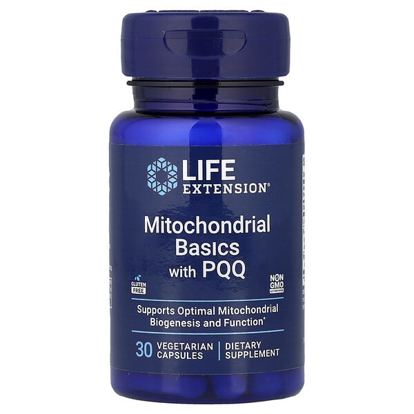 Life Extension, 미토콘드리아 베이직, PQQ 함유, 베지 캡슐 30정