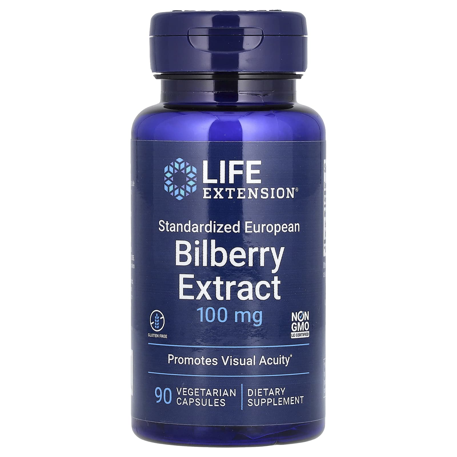 Life Extension, Standardized European Bilberry Extract, 100 mg, 90