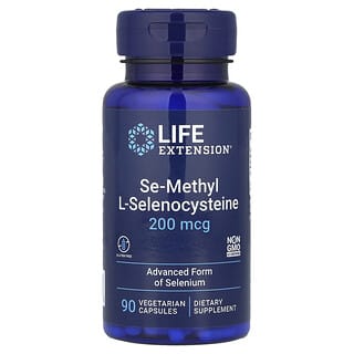 Life Extension, Se-méthyl-L-sélénocystéine, 200 µg, 90 capsules végétariennes