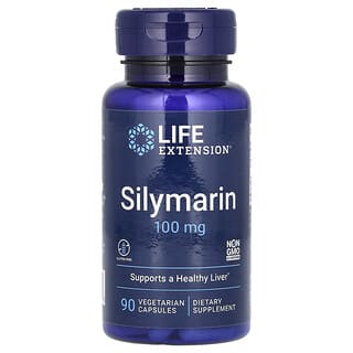 Life Extension, Silymarin, 100 mg, 90 pflanzliche Kapseln