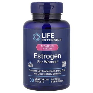 Life Extension, Estrogen for Women, Östrogen für Frauen, 30 pflanzliche Tabletten