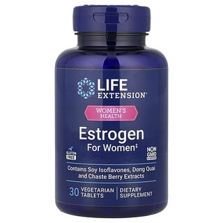 Life Extension, Estrógeno para mujeres, 30 comprimidos vegetales