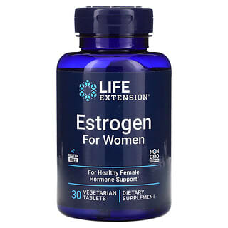 Life Extension, эстроген для женщин, 30 вегетарианских таблеток