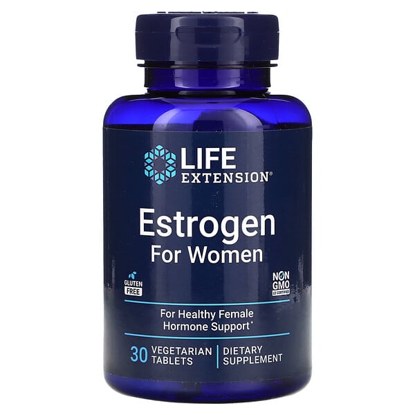 Life Extension, Estrogen for Women, 30 Vegetarian Tablets