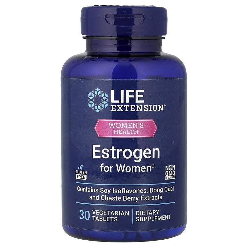 女性の健康、Estrogen for Women、植物性タブレット30粒