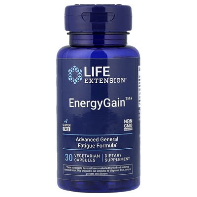 Life Extension, EnergyGain™, 30 Vegetarian Capsules (200 mg per Capsule)