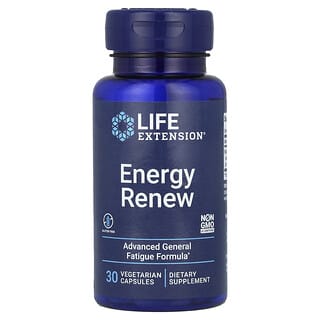 Life Extension, Renovación de energía, 30 cápsulas vegetales